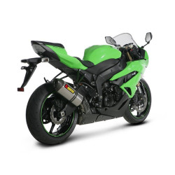 Marmitta Akrapovic Slip On Titanio non omologata per Kawasaki ZX-6R e Zx-6R 636 Marmitta Akrapovic Slip On Titanio non omologata per Kawasaki ZX-6R e Zx-6R 636