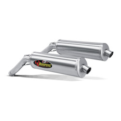 Coppia di marmitte Akrapovic Slip On Titanio omologate per Kawasaki KLV1000 04-06 Coppia di marmitte Akrapovic Slip On Titanio omologate per Kawasaki KLV1000 04-06