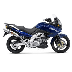 Coppia di marmitte Akrapovic Slip On Titanio omologate per Kawasaki KLV1000 04-06 Coppia di marmitte Akrapovic Slip On Titanio omologate per Kawasaki KLV1000 04-06