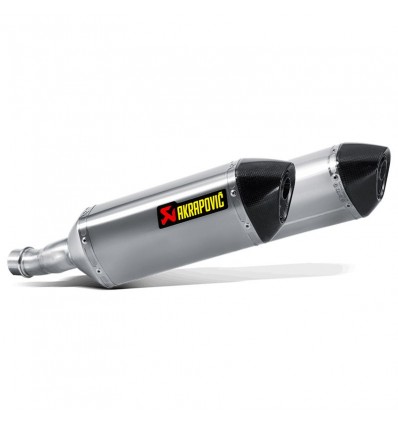 Coppia di marmitte Akrapovic Slip On Titanio omologate per Kawasaki Z1000 14-16 Coppia di marmitte Akrapovic Slip On Titanio omologate per Kawasaki Z1000 14-16