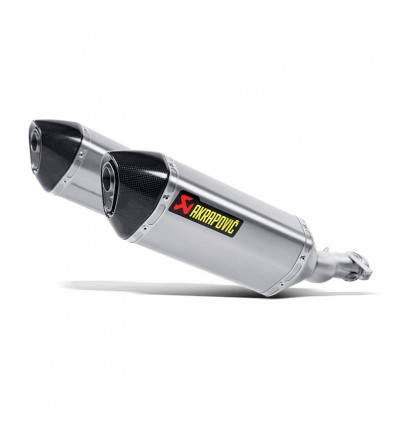 Coppia di marmitte Akrapovic Slip On Titanio omologate per Kawasaki Z1000 e Z1000SX 10-13