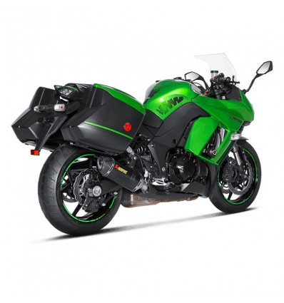 Coppia di marmitte Akrapovic Slip On Carbonio omologate per Kawasaki Z1000SX 14-16