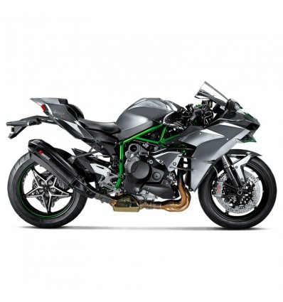 Marmitta Akrapovic Slip On Carbonio omologata per Kawasaki Ninja H2/H2R 15-16 Marmitta Akrapovic Slip On Carbonio omologata per Kawasaki Ninja H2/H2R 15-16