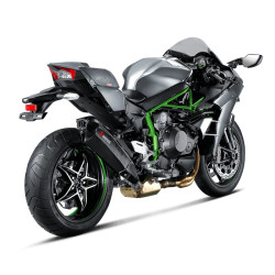 Marmitta Akrapovic Slip On Carbonio omologata per Kawasaki Ninja H2/H2R 15-16 Marmitta Akrapovic Slip On Carbonio omologata per Kawasaki Ninja H2/H2R 15-16
