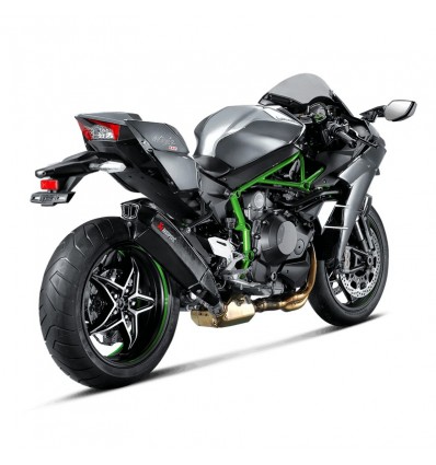 Marmitta Akrapovic Slip On Carbonio omologata per Kawasaki Ninja H2/H2R 15-16 Marmitta Akrapovic Slip On Carbonio omologata per Kawasaki Ninja H2/H2R 15-16