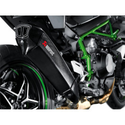 Marmitta Akrapovic Slip On Carbonio omologata per Kawasaki Ninja H2/H2R 15-16 Marmitta Akrapovic Slip On Carbonio omologata per Kawasaki Ninja H2/H2R 15-16