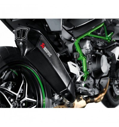 Marmitta Akrapovic Slip On Carbonio omologata per Kawasaki Ninja H2/H2R 15-16 Marmitta Akrapovic Slip On Carbonio omologata per Kawasaki Ninja H2/H2R 15-16