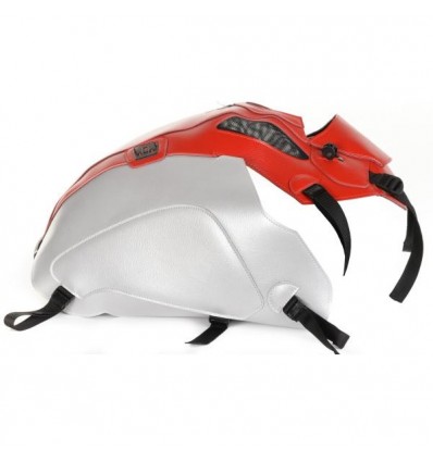 Copriserbatoio Bagster per BMW R1200 GS ADV 2014 in similpelle rosso e argento