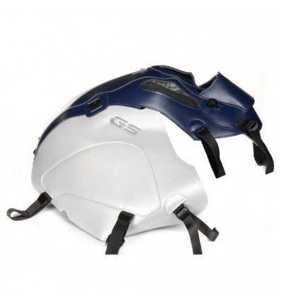 Copriserbatoio Bagster per BMW R1200 GS ADV 2014 in similpelle blu e argento