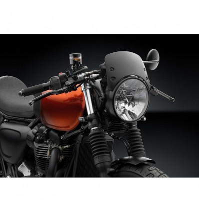 Cupolino in alluminio nero Rizoma per varie moto classic e naked Cupolino in alluminio nero Rizoma per varie moto classic e naked