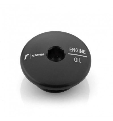 Tappo olio motore Rizoma per Triumph Street Twin, Bonneville T120, Thruxton R nero