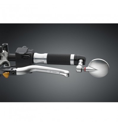 Specchietto universale biposizione Rizoma Spy-R diametro 94,5 mm argento