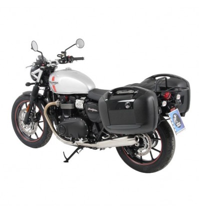 Telai laterali Hepco & Becker neri per Triumph Street Twin Telai laterali Hepco & Becker neri per Triumph Street Twin