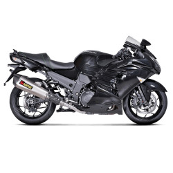 Coppia di marmitte Akrapovic Slip On Titanio omologate per Kawasaki ZZR 1400 e ZX14R 12-15 Coppia di marmitte Akrapovic Slip On Titanio omologate per Kawasaki ZZR 1400 e ZX14R 12-15