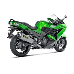 Marmitta Akrapovic Titanio linea Racing non omologata per Kawasaki ZZR 1400 e ZX14R 12-16 Marmitta Akrapovic Titanio linea Racing non omologata per Kawasaki ZZR 1400 e ZX14R 12-16