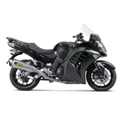 Marmitta Akrapovic Slip On Titanio omologata per Kawasaki 1400GTR e Concours 14 Marmitta Akrapovic Slip On Titanio omologata per Kawasaki 1400GTR e Concours 14