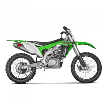 Marmitta Akrapovic Titanio linea Evolution non omologata per Kawasaki KX450F 2016 Marmitta Akrapovic Titanio linea Evolution non omologata per Kawasaki KX450F 2016
