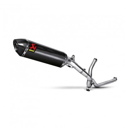 Marmitta Akrapovic Slip On Carbonio omologata per Suzuki V-STROM 650 04-16