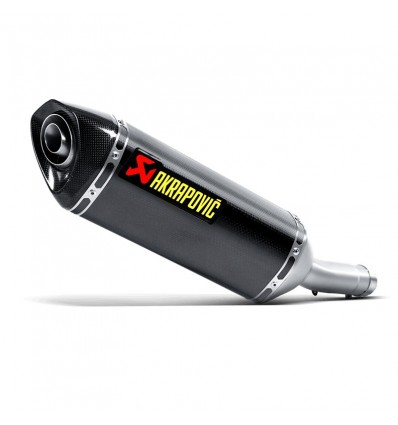 Marmitta Akrapovic Slip On Carbonio omologata per Suzuki Gladius 09-15