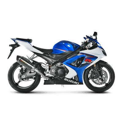 Coppia di marmitte Akrapovic Slip On Carbonio omologate per Suzuki GSX-R1000 07-08 Coppia di marmitte Akrapovic Slip On Carbonio omologate per Suzuki GSX-R1000 07-08