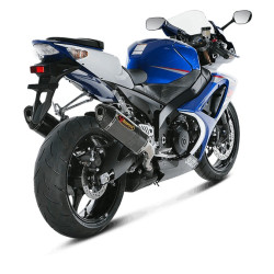 Coppia di marmitte Akrapovic Slip On Carbonio omologate per Suzuki GSX-R1000 07-08 Coppia di marmitte Akrapovic Slip On Carbonio omologate per Suzuki GSX-R1000 07-08
