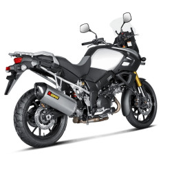 Marmitta Akrapovic Slip On Titanio omologata per Suzuki V-STROM 1000 14-16 Marmitta Akrapovic Slip On Titanio omologata per Suzuki V-STROM 1000 14-16