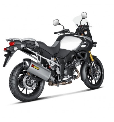 Marmitta Akrapovic Slip On Titanio omologata per Suzuki V-STROM 1000 14-16 Marmitta Akrapovic Slip On Titanio omologata per Suzuki V-STROM 1000 14-16