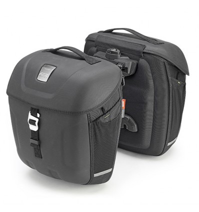 Coppia di borse laterali Givi Metro-T MT501 Multilock termoformate da 18 lt nere