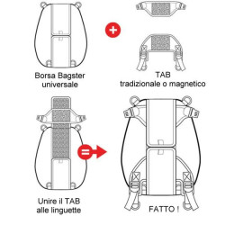 Accessorio Bagster TAB aggancio magnetico per borse predisposte Accessorio Bagster TAB aggancio magnetico per borse predisposte