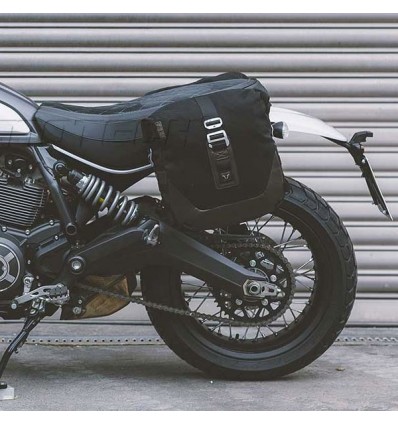 Borsa laterale SW-Motech Legend da 13,5 lt in tessuto e pelle marrone Borsa laterale SW-Motech Legend da 13,5 lt in tessuto e pelle marrone