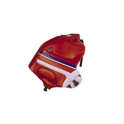 Copriserbatoio Bagster per Yamaha XTZ 750 Super Tenere in similpelle rosso e blu 92-97