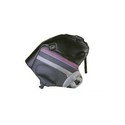 Copriserbatoio Bagster per Yamaha XTZ 750 Super Tenere in similpelle nero, antracite e acciaio 92-97