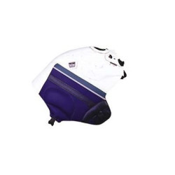 Copriserbatoio Bagster per Yamaha XTZ 750 Super Tenere in similpelle bianco e blu 92-97
