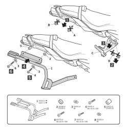 Portavaligie laterale Shad 3P per valigie SH36 su Yamaha MT-10 2016 Portavaligie laterale Shad 3P per valigie SH36 su Yamaha MT-10 2016