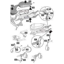 Portavaligie laterale Shad 3P per valigie SH36 su Yamaha MT-07 Tracer 13-16 Portavaligie laterale Shad 3P per valigie SH36 su Yamaha MT-07 Tracer 13-16