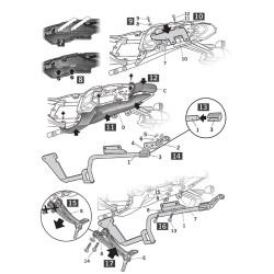 Portavaligie laterale Shad 3P per valigie SH36 su Yamaha MT-07 Tracer 13-16 Portavaligie laterale Shad 3P per valigie SH36 su Yamaha MT-07 Tracer 13-16