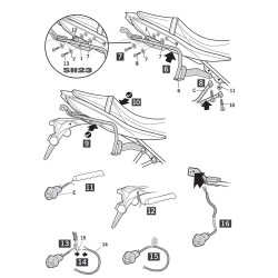 Portavaligie laterale Shad 3P per valigie SH36 su Suzuki SV 650 ABS 2016 Portavaligie laterale Shad 3P per valigie SH36 su Suzuki SV 650 ABS 2016