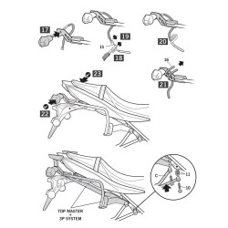 Portavaligie laterale Shad 3P per valigie SH36 su Suzuki SV 650 ABS 2016 Portavaligie laterale Shad 3P per valigie SH36 su Suzuki SV 650 ABS 2016