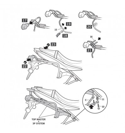 Portavaligie laterale Shad 3P per valigie SH36 su Suzuki SV 650 ABS 2016 Portavaligie laterale Shad 3P per valigie SH36 su Suzuki SV 650 ABS 2016