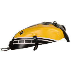 Copriserbatoio Bagster per Yamaha XSR 700 in similpelle giallo, nero e bianco