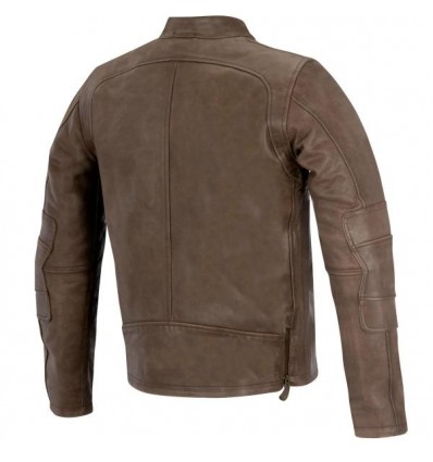 Giacca da moto in pelle Oscar by Alpinestars Monty marrone Giacca da moto in pelle Oscar by Alpinestars Monty marrone