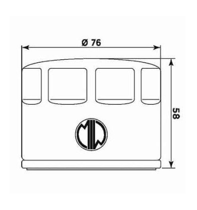 Filtro olio Meiwa per Aprilia Caponord 1200, Dorsoduro, Mana, Guzzi Audace... Filtro olio Meiwa per Aprilia Caponord 1200, Dorsoduro, Mana, Guzzi Audace...