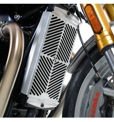Griglia protezione radiatore R&G per Triumph Street Twin e Thruxton R in acciaio inox Griglia protezione radiatore R&G per Triumph Street Twin e Thruxton R in acciaio inox