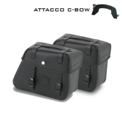 Valigie laterali in pelle Hepco & Becker Rugged nere 24 litri attacco C-Bow Valigie laterali in pelle Hepco & Becker Rugged nere 24 litri attacco C-Bow