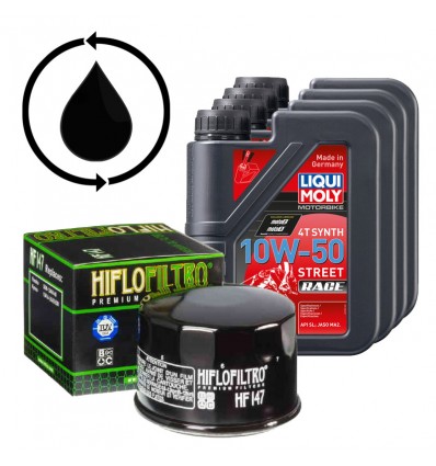 Kit per cambio olio su Moto Triumph Thruxton 2016 Kit per cambio olio su Moto Triumph Thruxton 2016