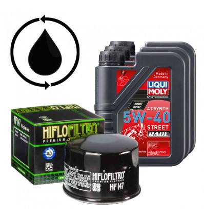 Kit per cambio olio su Moto Yamaha MT-07