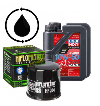 Kit per cambio olio su Moto Kawasaki J300