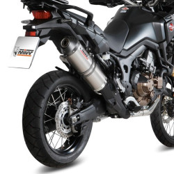 Terminale Mivv Oval titanio per Honda CRF 1000L Africa Twin Terminale Mivv Oval titanio per Honda CRF 1000L Africa Twin