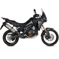 Terminale Mivv Speed Edge Steel Black per Honda CRF 1000L Africa Twin Terminale Mivv Speed Edge Steel Black per Honda CRF 1000L Africa Twin