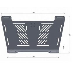 Estensione in alluminio Hepco & Becker per portapacchi su Triumph Tiger 800 XC/X dal 2015 Estensione in alluminio Hepco & Becker per portapacchi su Triumph Tiger 800 XC/X dal 2015